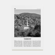 Vermont Travel B&W No 2 Poster