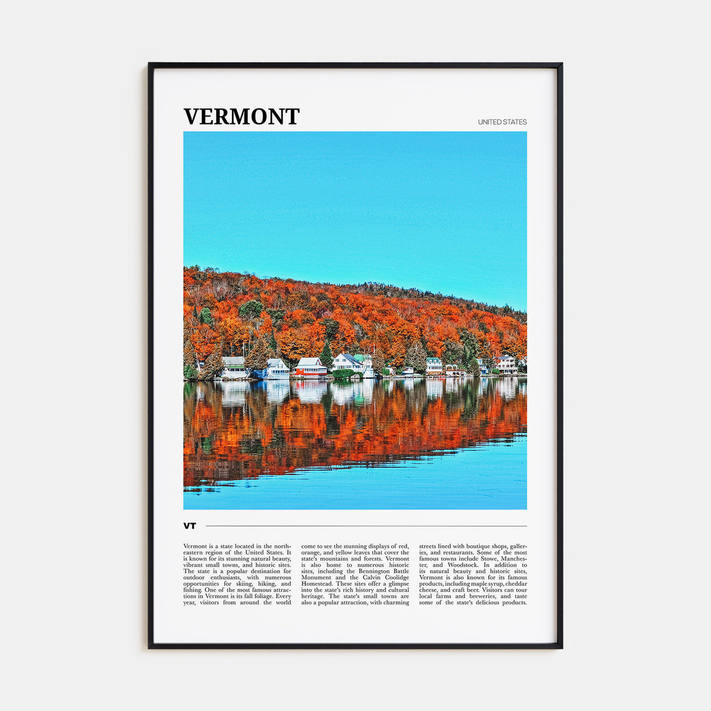 Vermont Travel Color No 2 Poster