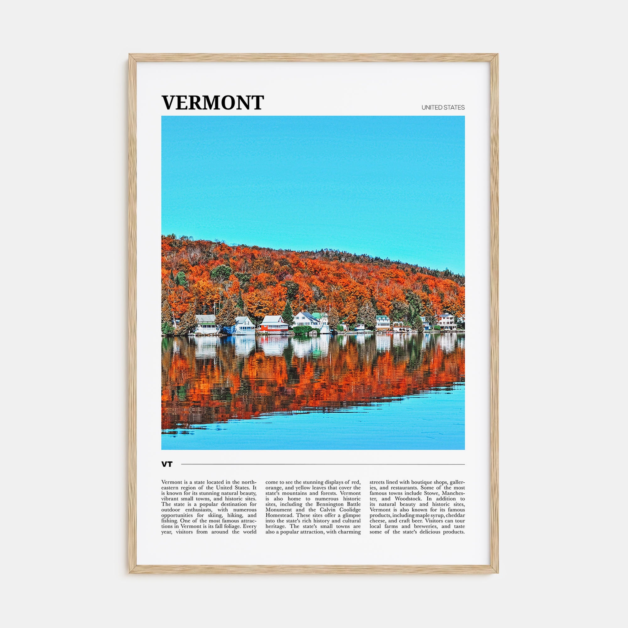 Vermont Travel Color No 2 Poster