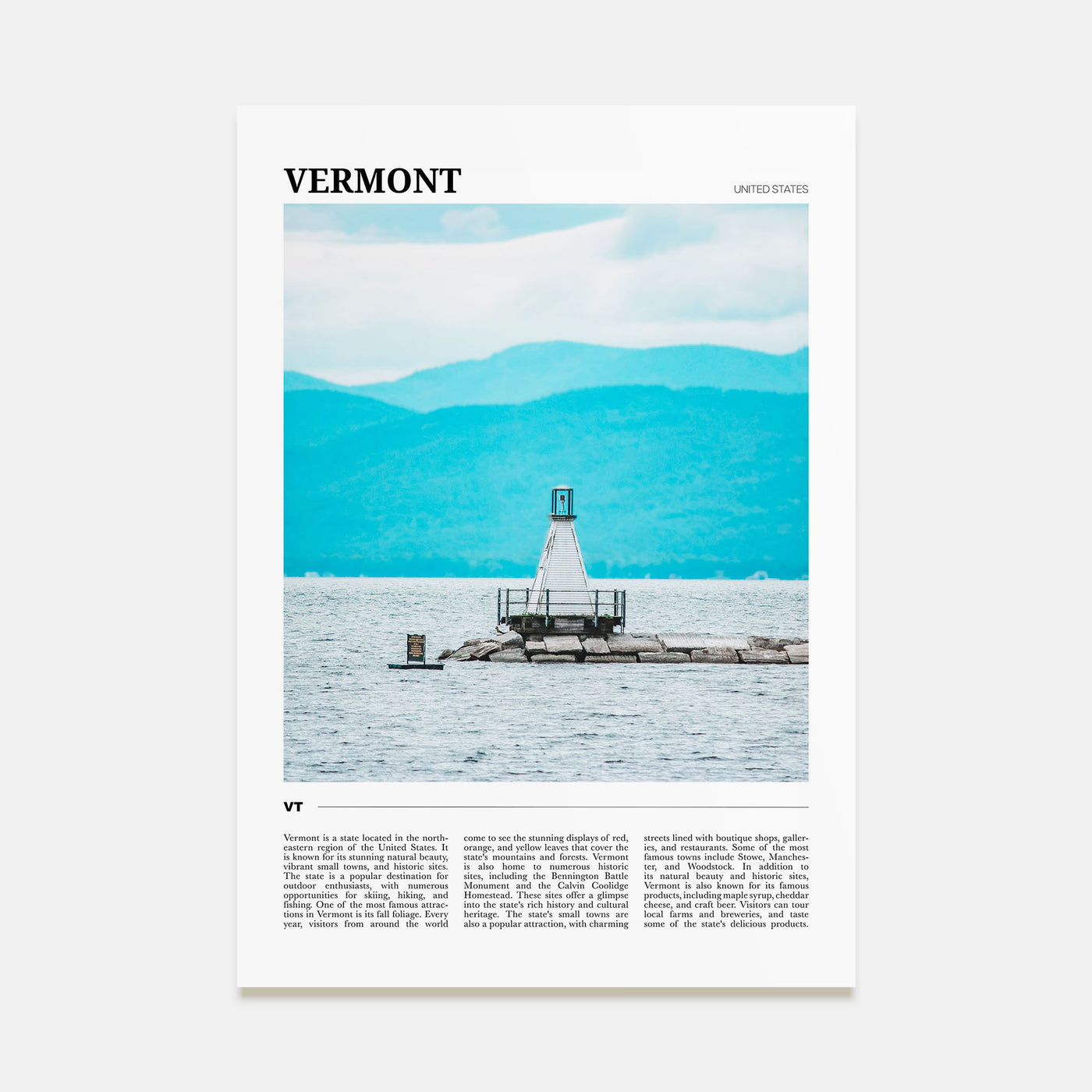 Vermont Travel Color No 4 Poster