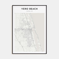 Vero Beach Map Portrait Poster