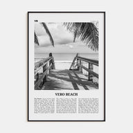 Vero Beach Travel B&W Poster