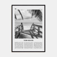 Vero Beach Travel B&W Poster