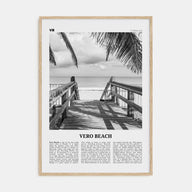 Vero Beach Travel B&W Poster