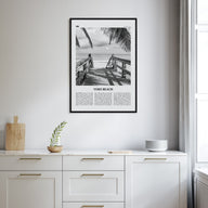 Vero Beach Travel B&W Poster