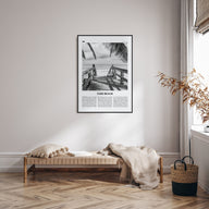 Vero Beach Travel B&W Poster