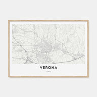 Verona Map Landscape Poster