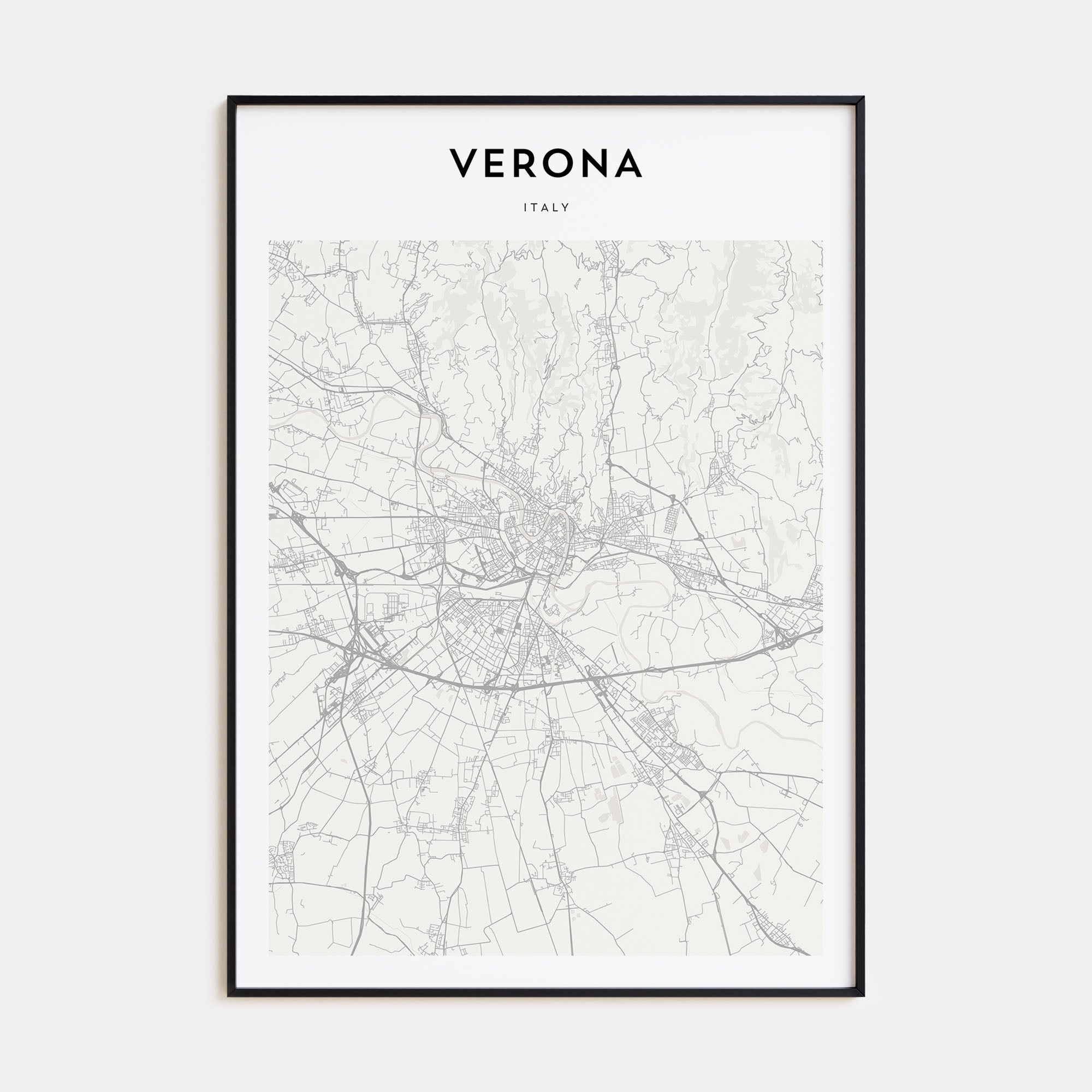 Verona Map Portrait Poster