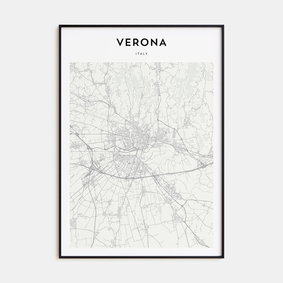 Verona Map Portrait Poster