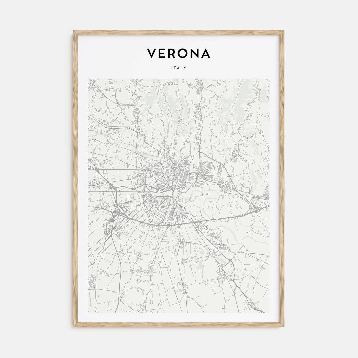 Verona Map Portrait Poster