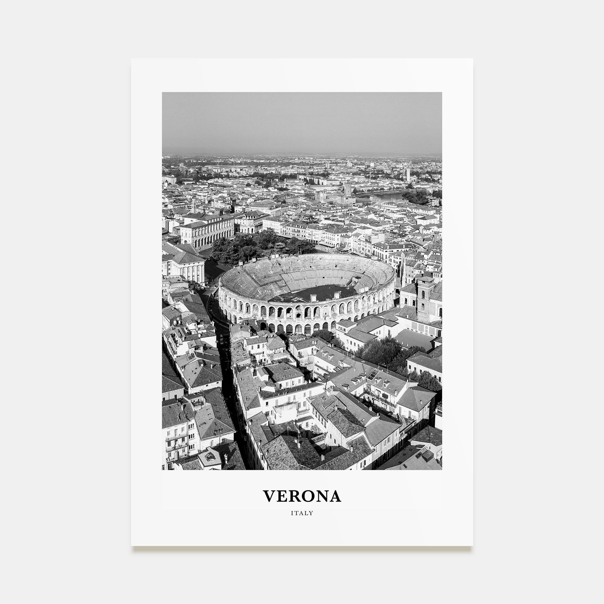 Verona Portrait B&W No 1 Poster