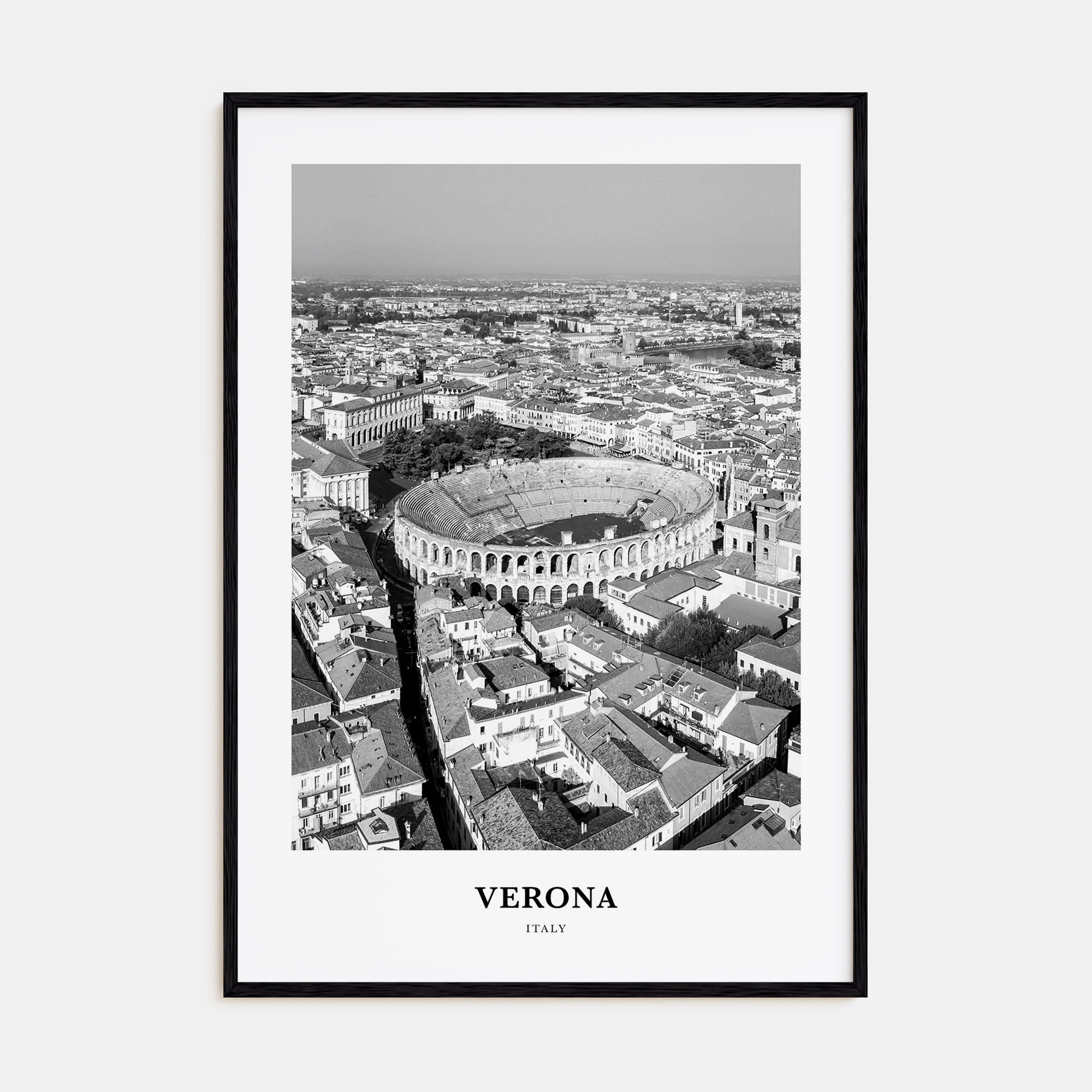 Verona Portrait B&W No 1 Poster