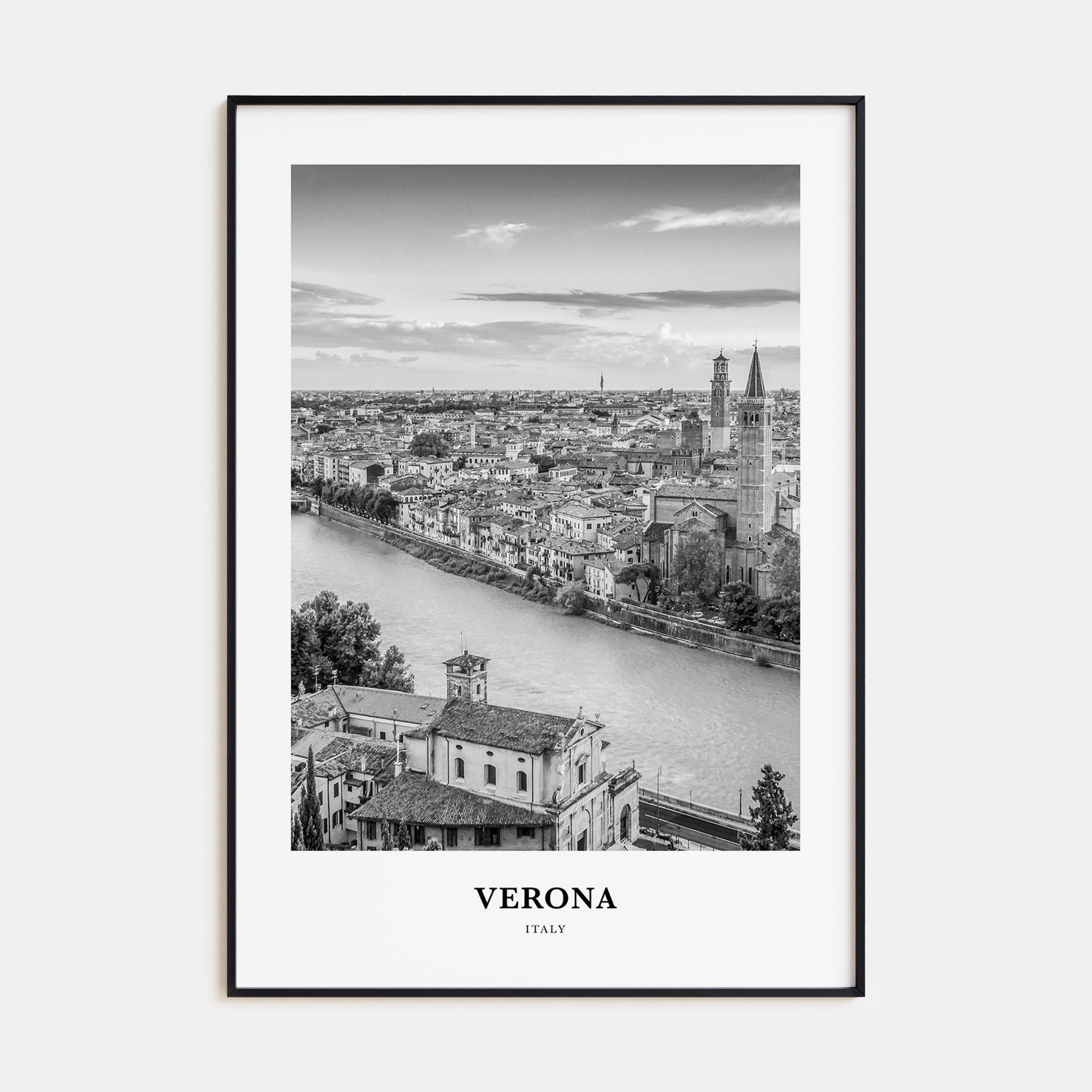 Verona Portrait B&W No 2 Poster