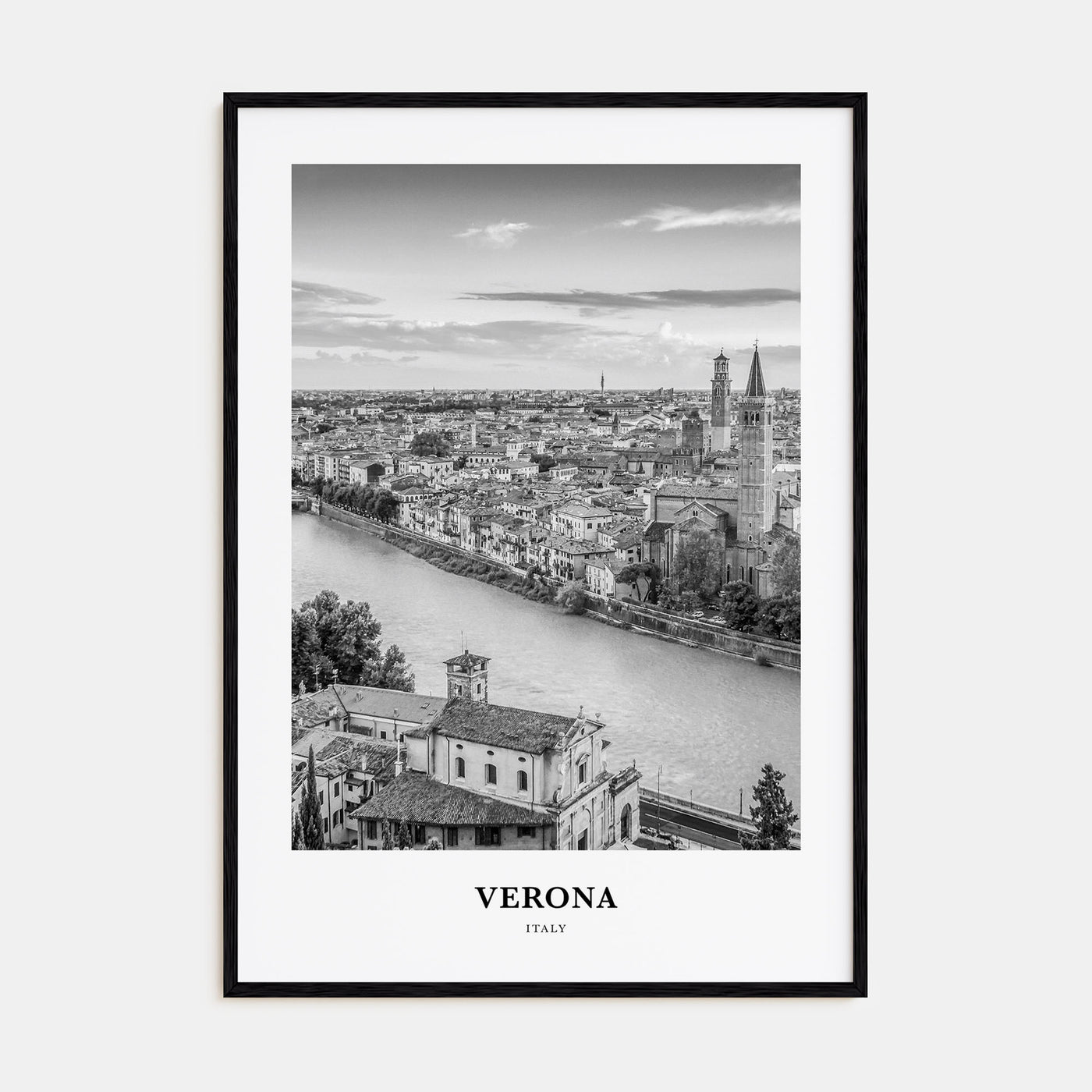 Verona Portrait B&W No 2 Poster