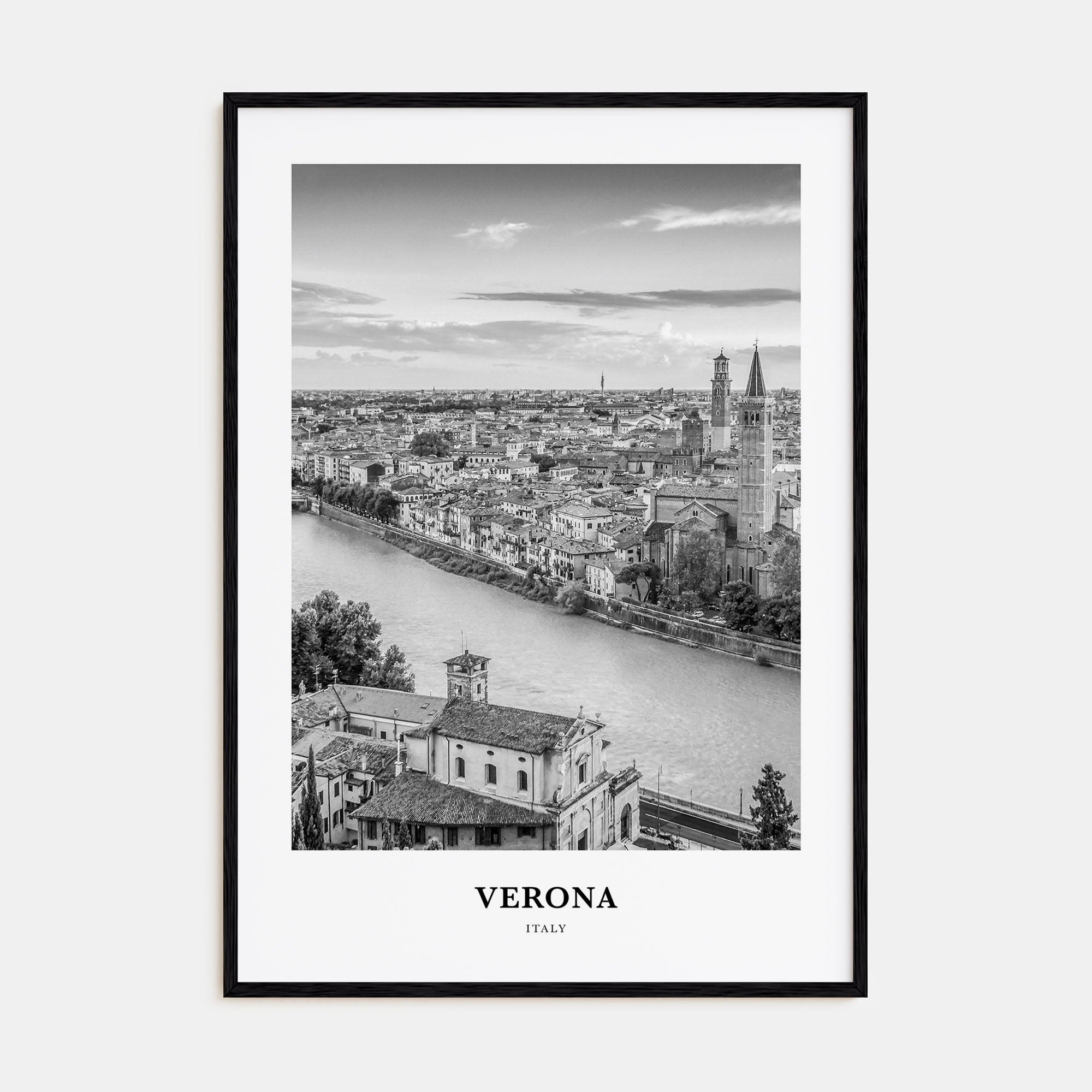 Verona Portrait B&W No 2 Poster