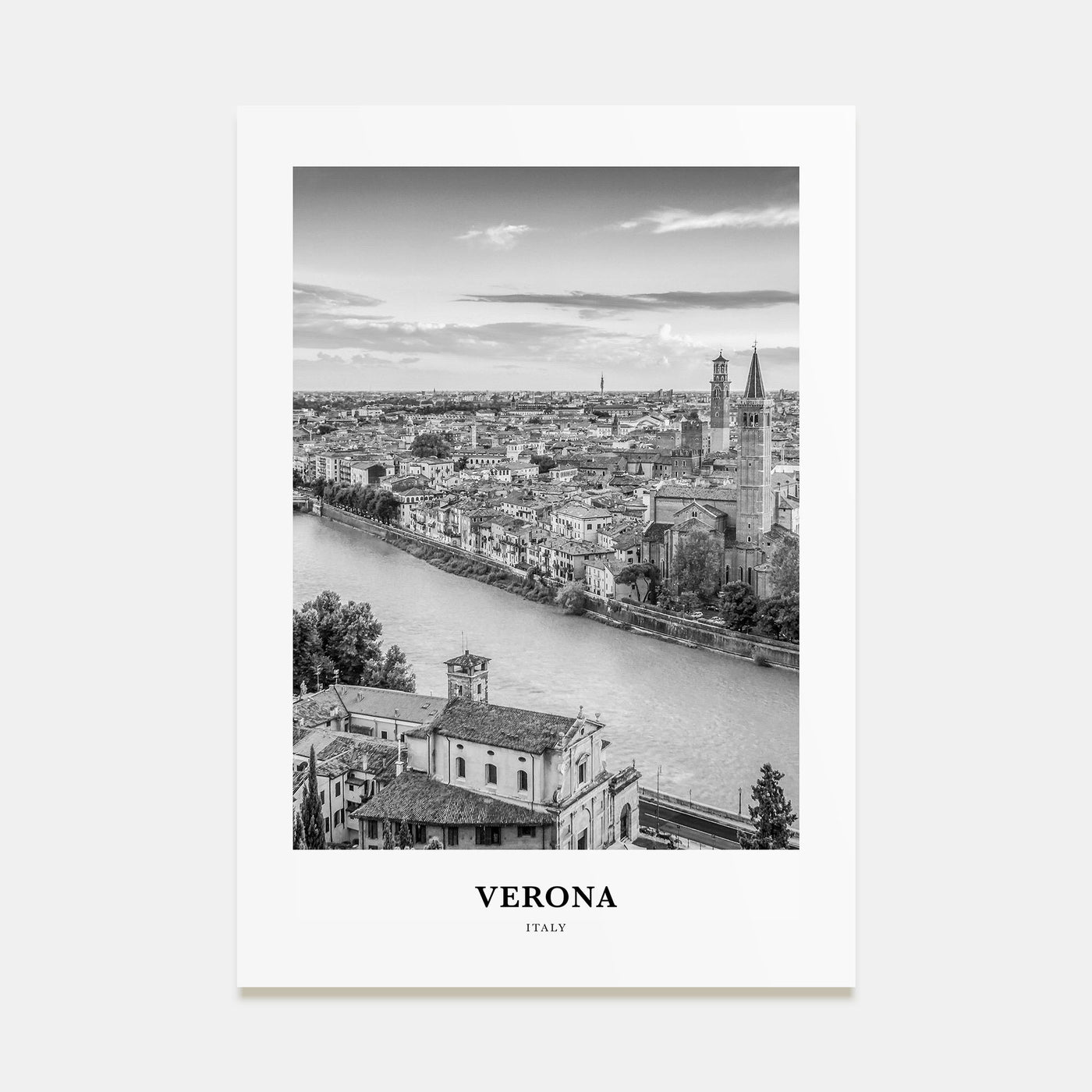 Verona Portrait B&W No 2 Poster