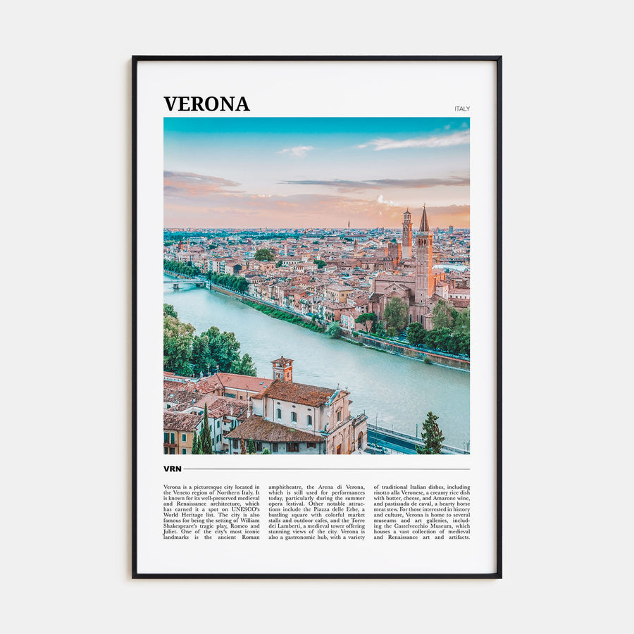 Verona Travel Color Poster