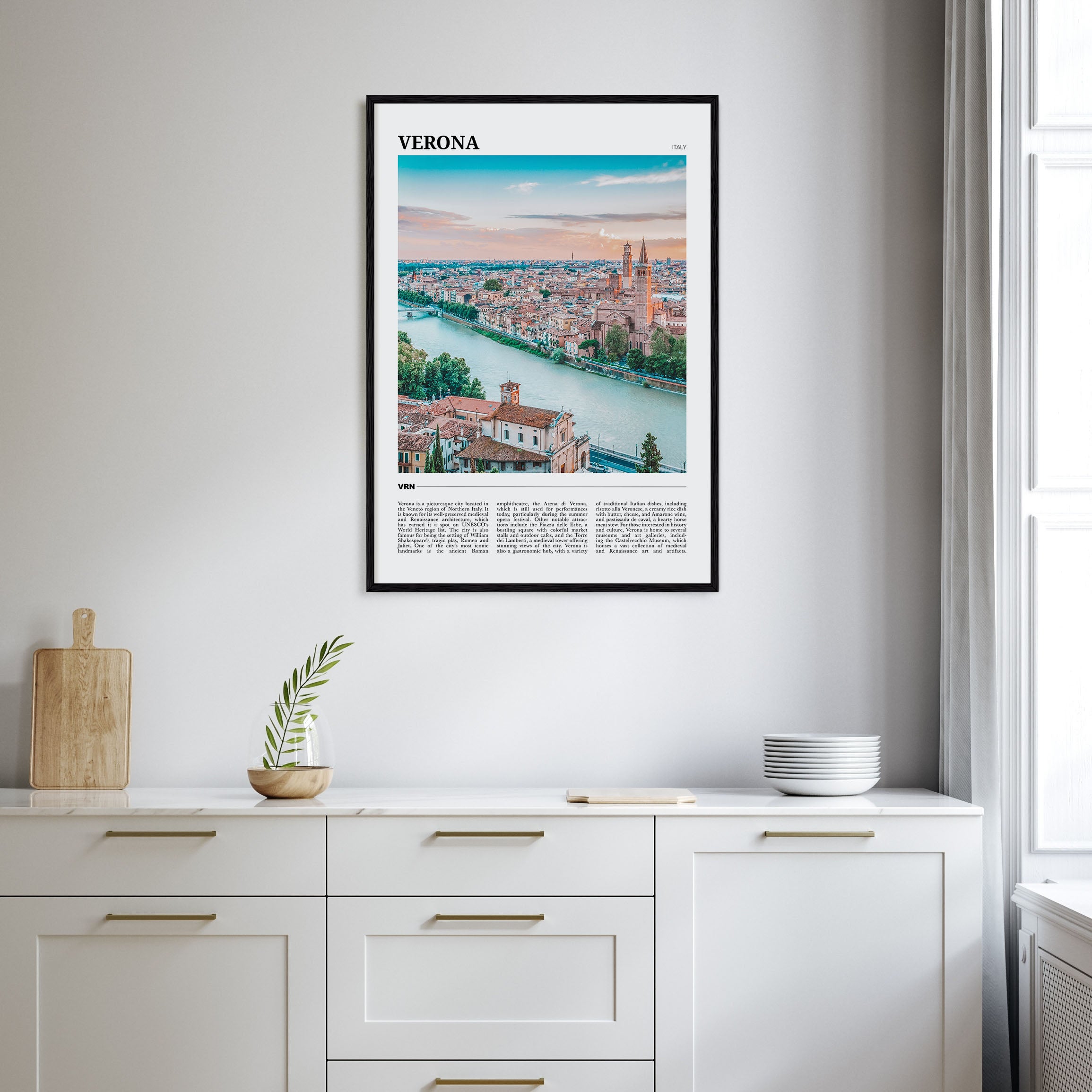 Verona Travel Color Poster