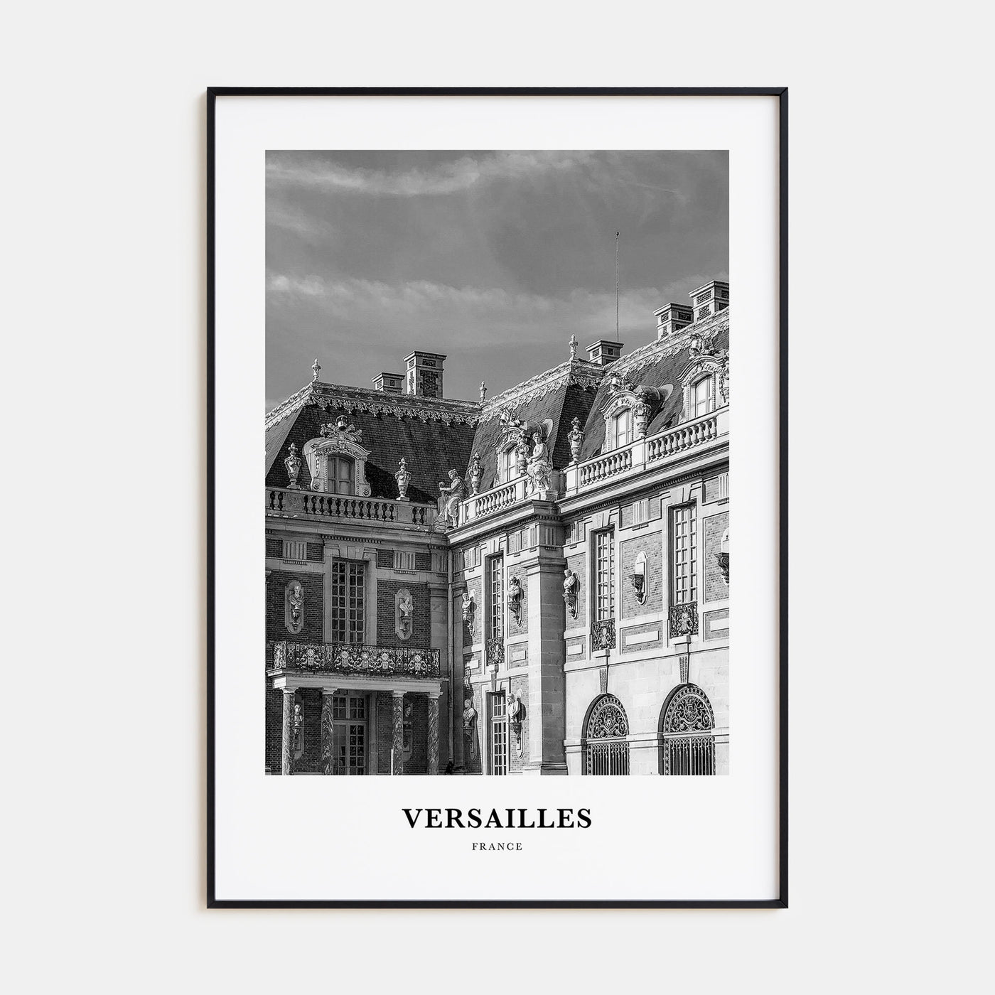 Versailles Portrait B&W Poster