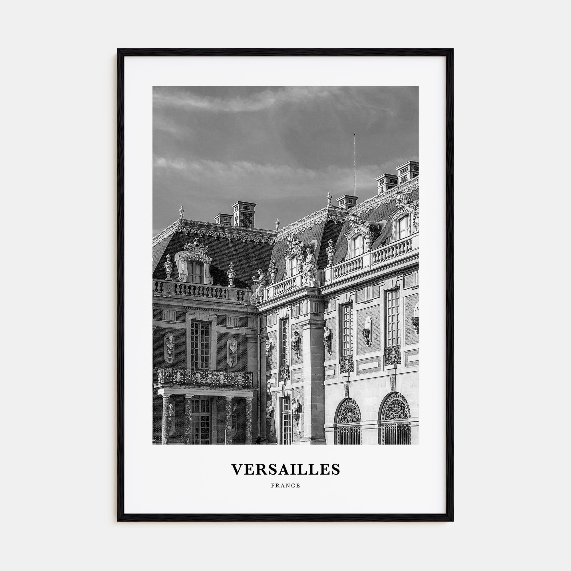 Versailles Portrait B&W Poster