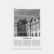 Versailles Travel B&W Poster