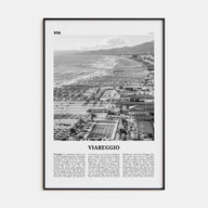 Viareggio Travel B&W Poster