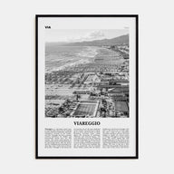Viareggio Travel B&W Poster