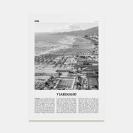 Viareggio Travel B&W Poster