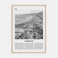 Viareggio Travel B&W Poster