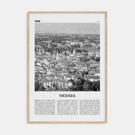 Vicenza Travel B&W Poster