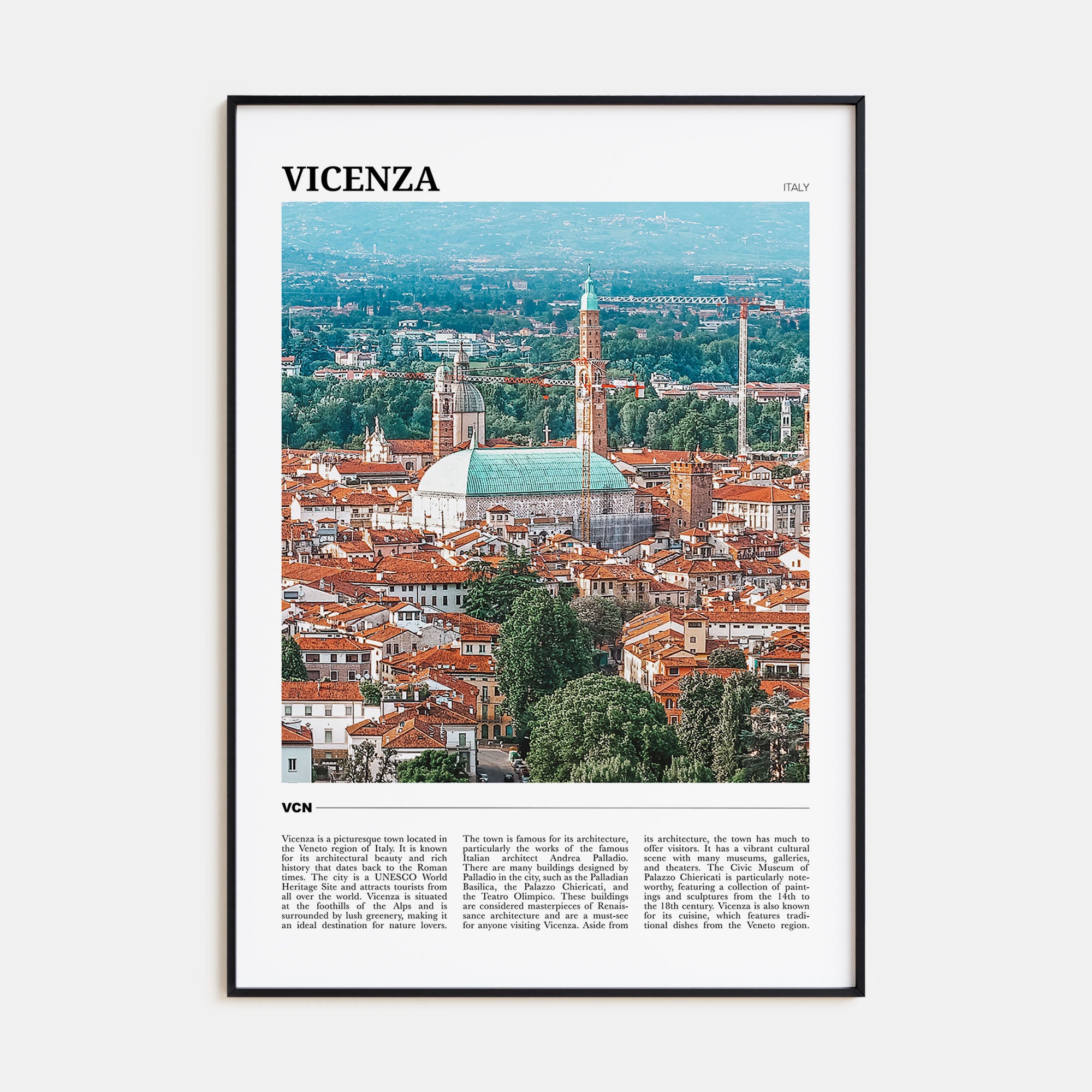 Vicenza Travel Color Poster