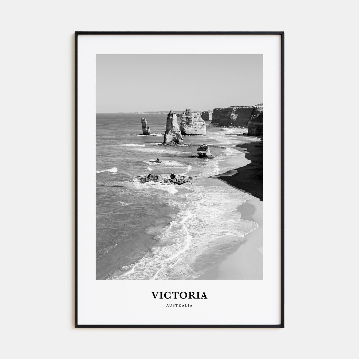 Victoria, Australia Portrait B&W Poster