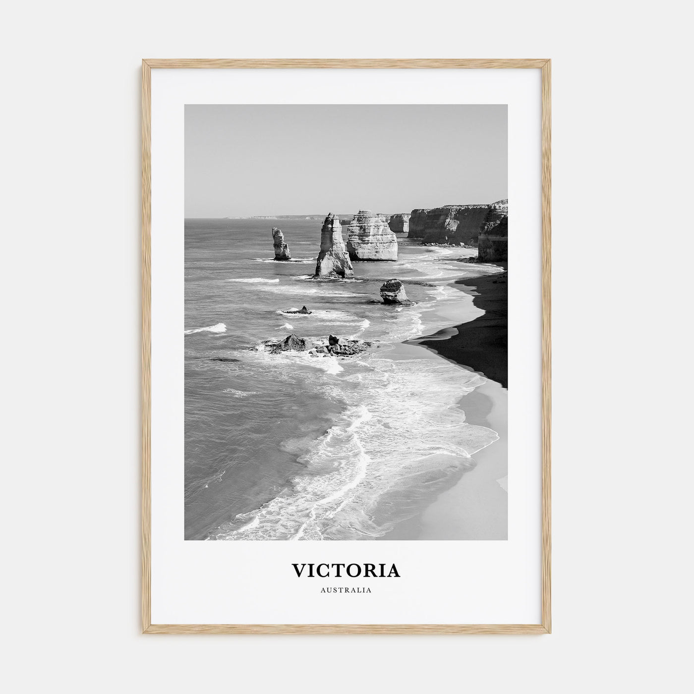 Victoria, Australia Portrait B&W Poster