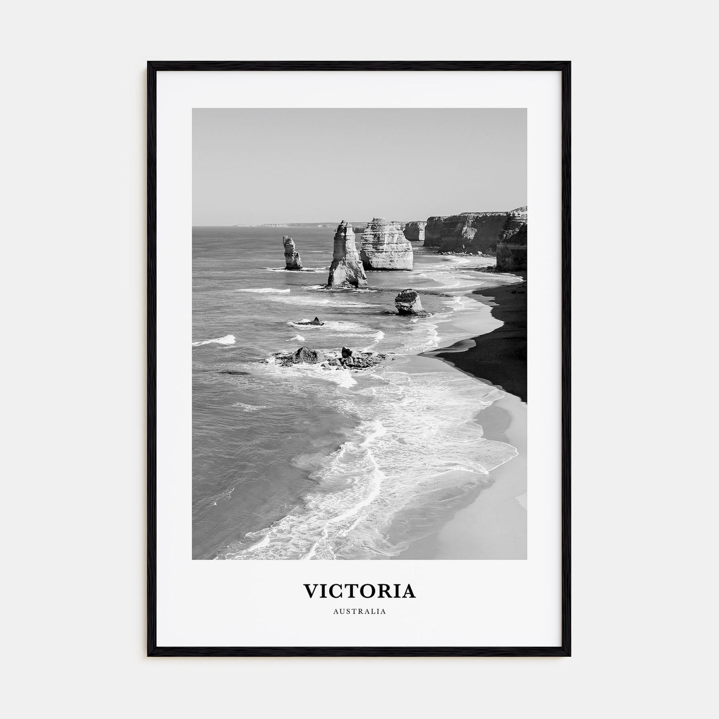 Victoria, Australia Portrait B&W Poster