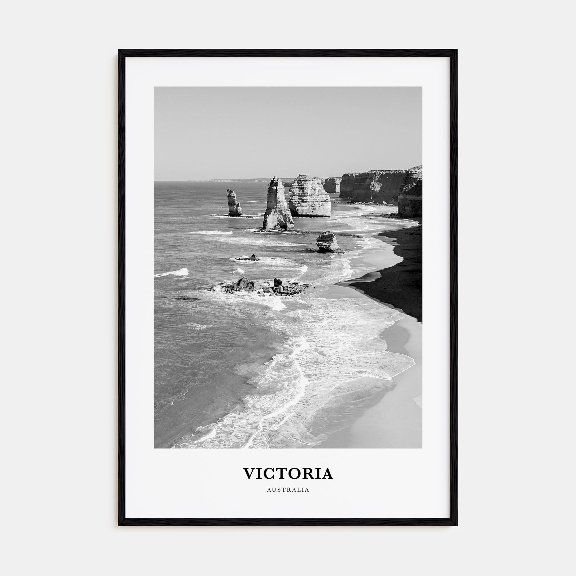 Victoria, Australia Portrait B&W Poster