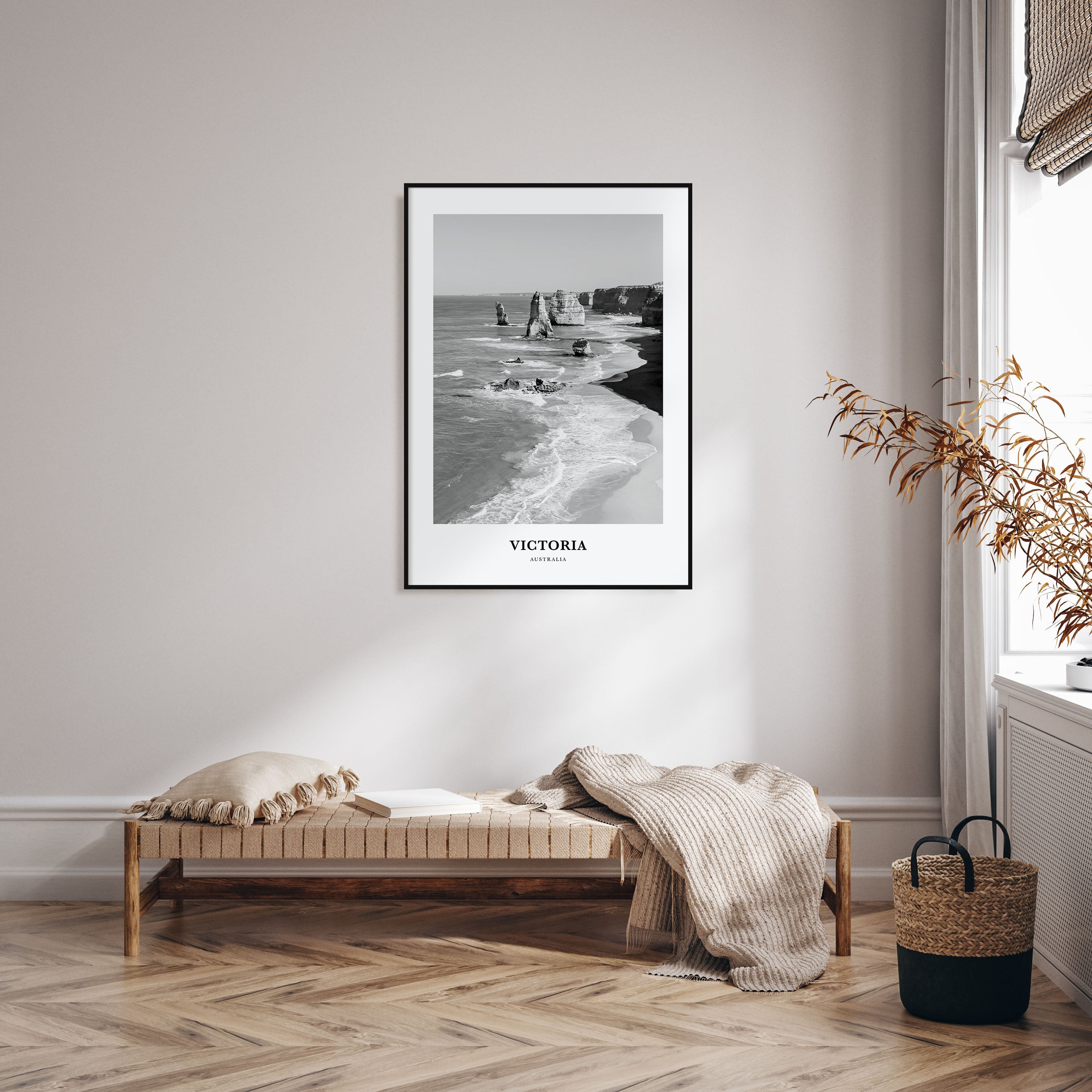 Victoria, Australia Portrait B&W Poster