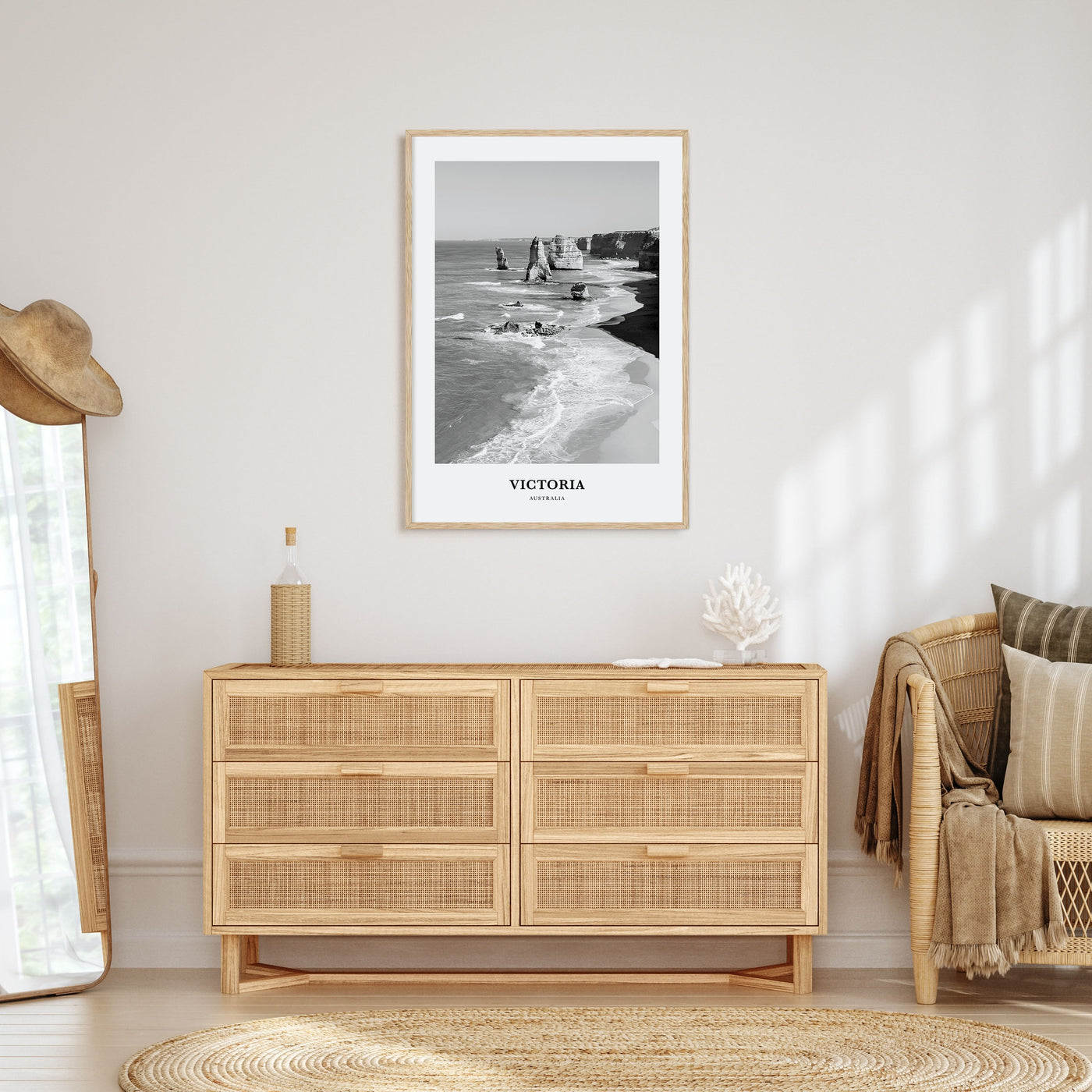 Victoria, Australia Portrait B&W Poster