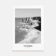 Victoria, Australia Portrait B&W Poster
