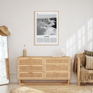 Victoria, Australia Travel B&W Poster