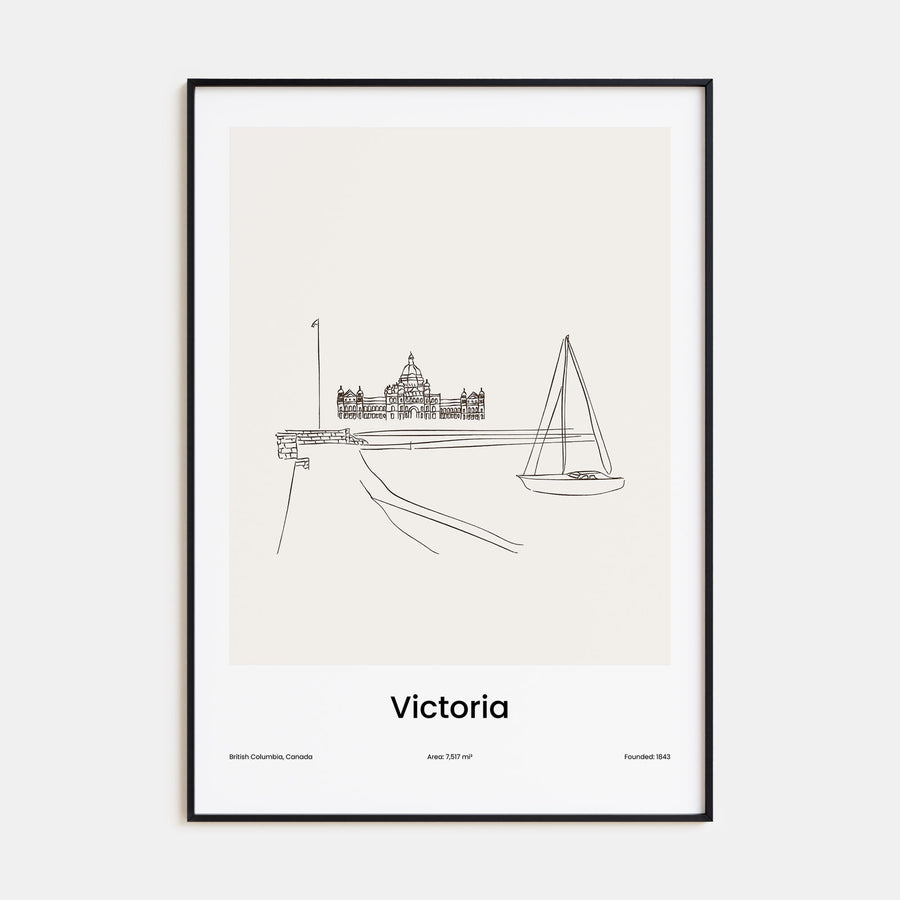 Victoria, Canada Drawn Poster