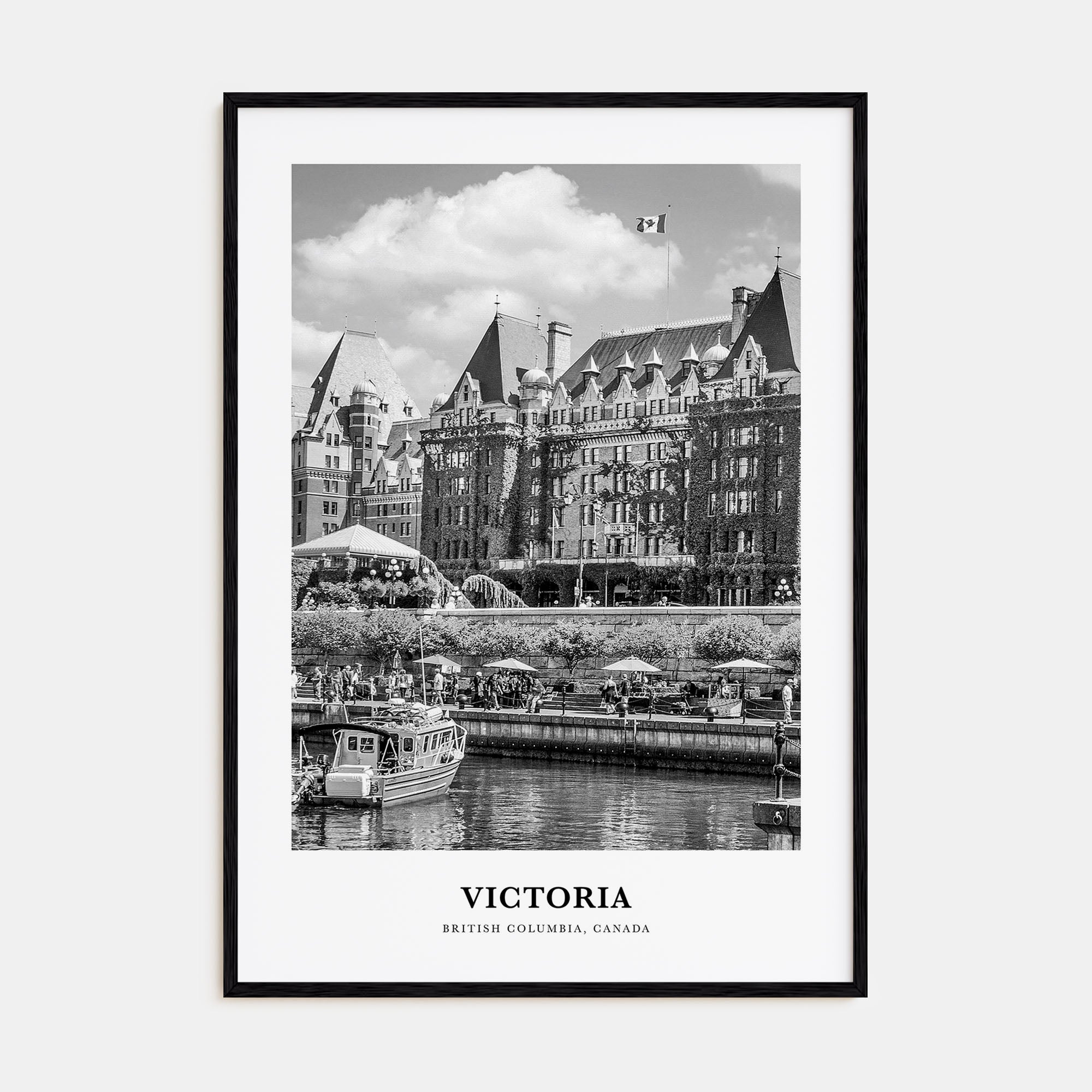 Victoria, Canada Portrait B&W Poster