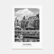 Victoria, Canada Portrait B&W Poster