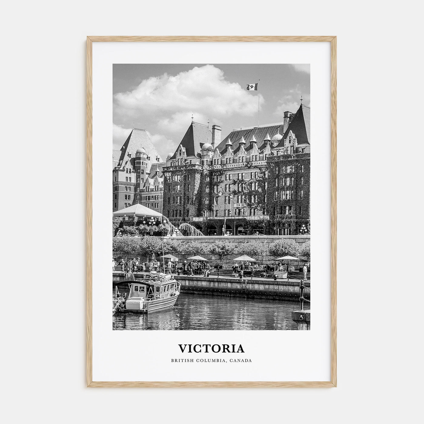 Victoria, Canada Portrait B&W Poster