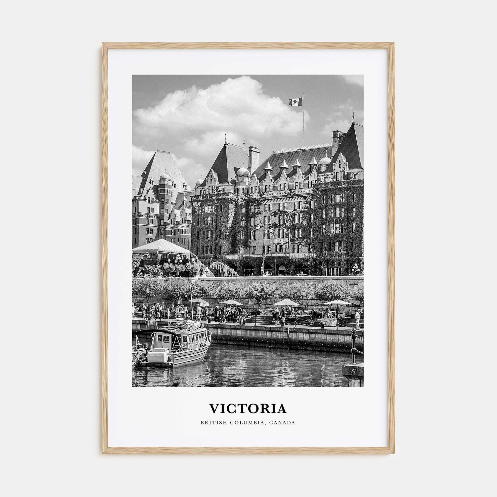 Victoria, Canada Portrait B&W Poster