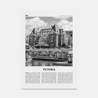 Victoria, Canada Travel B&W Poster