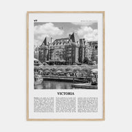 Victoria, Canada Travel B&W Poster