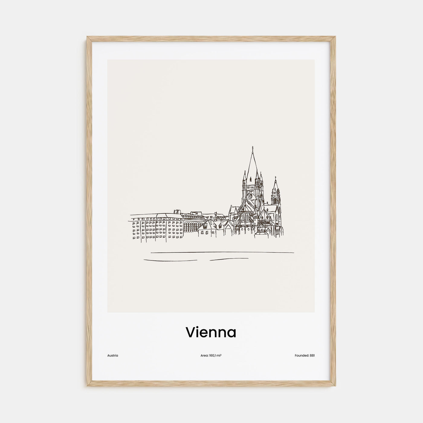 Vienna Drawn Poster