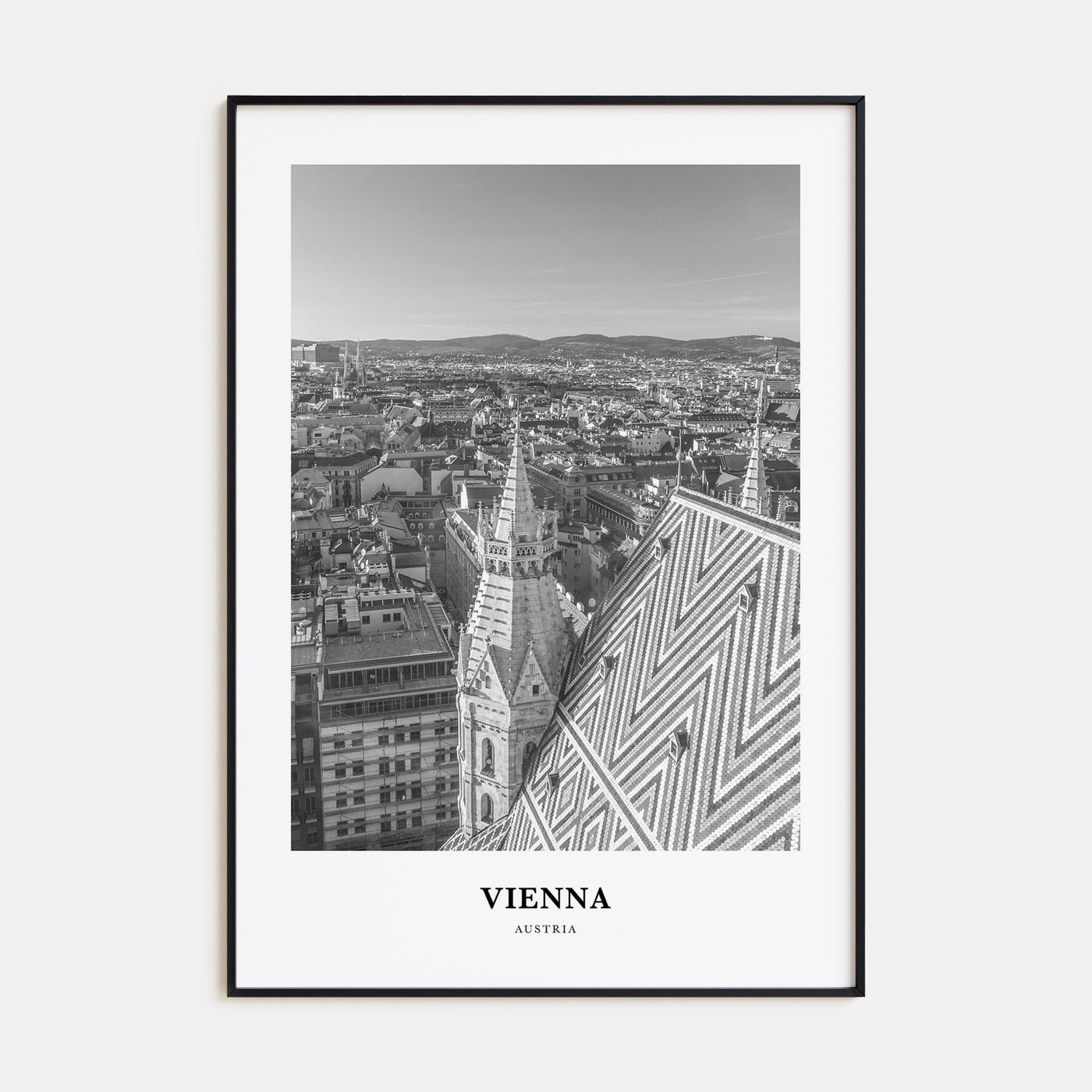 Vienna Portrait B&W No 2 Poster