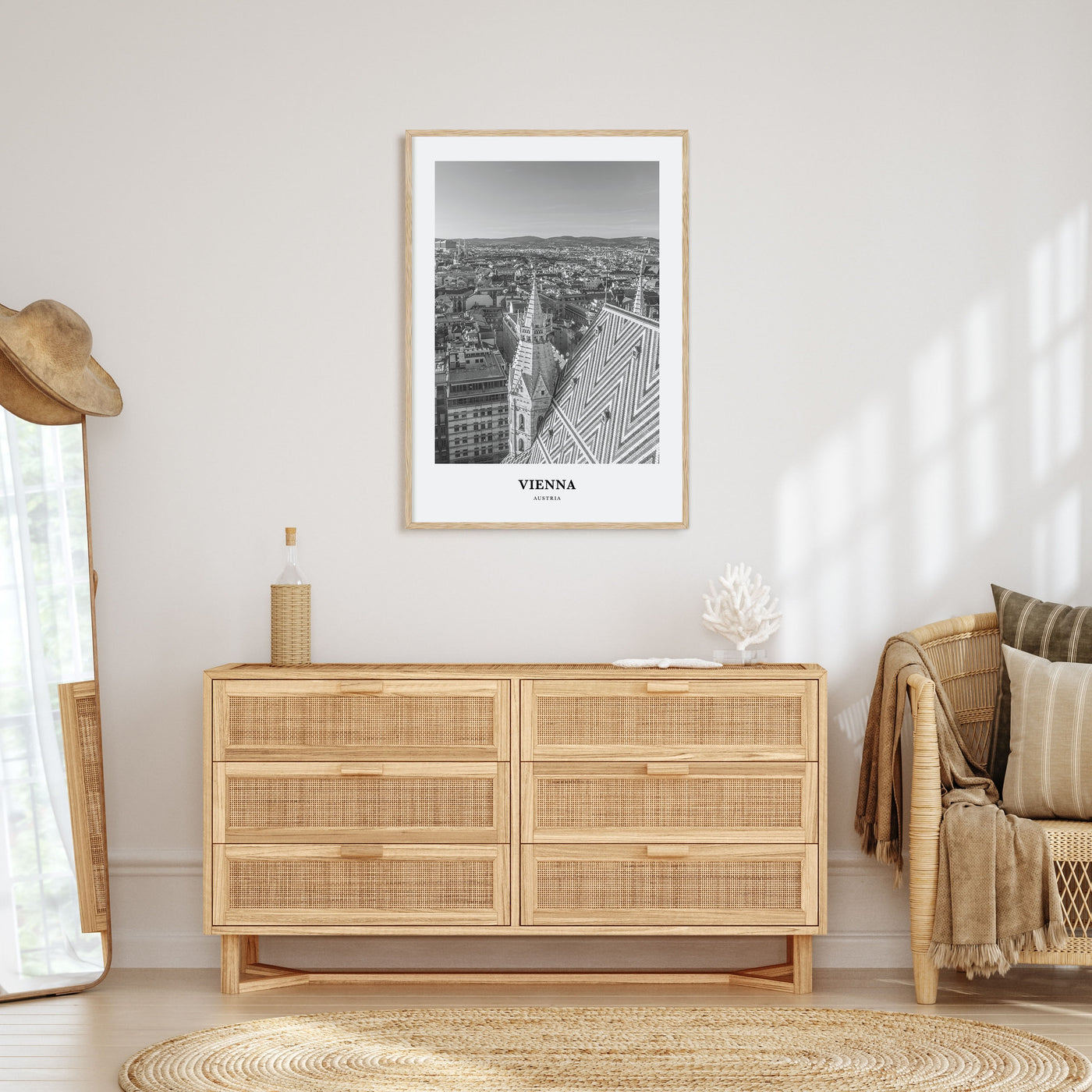 Vienna Portrait B&W No 2 Poster