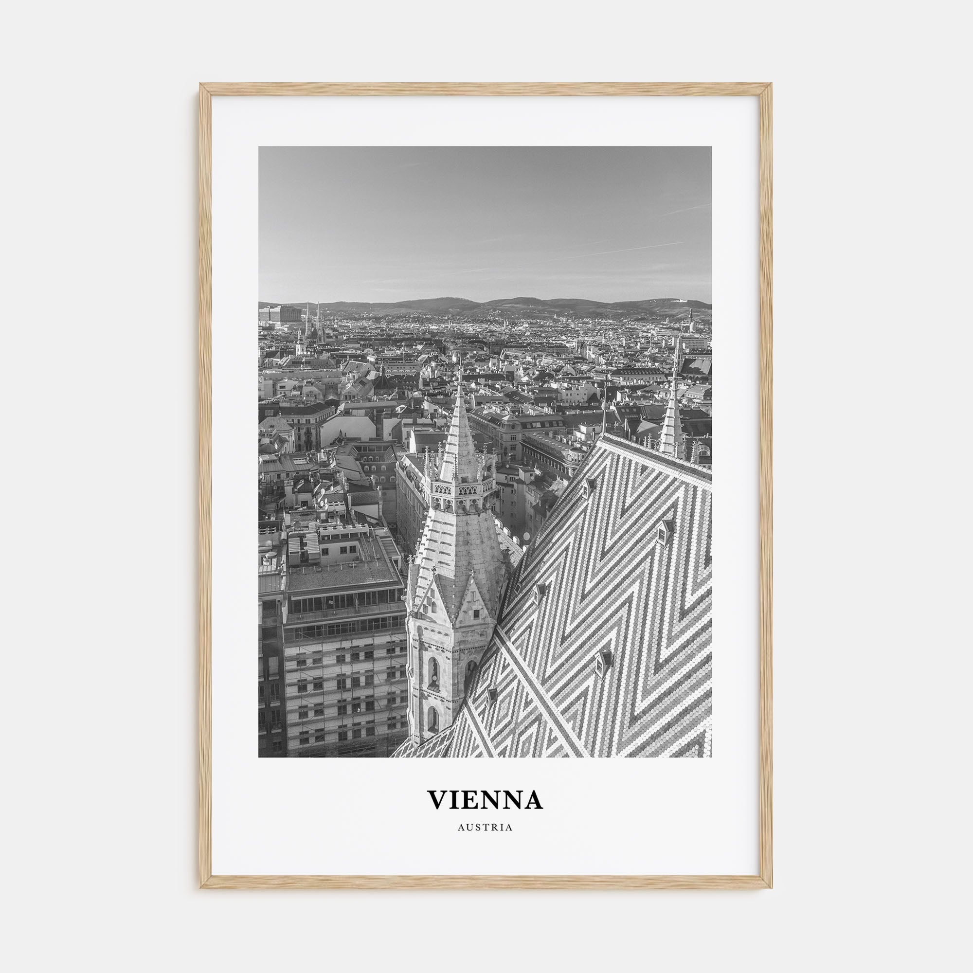 Vienna Portrait B&W No 2 Poster